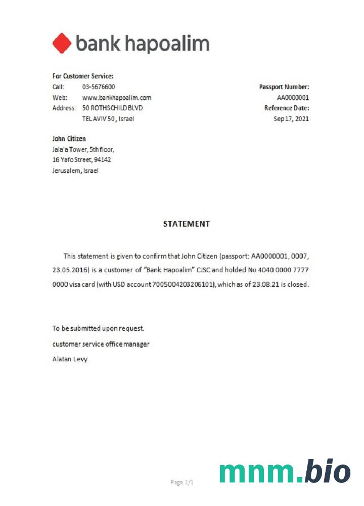 Izrael Hapoalim przykład zamknięcia odniesienia w formatach Word i PDF